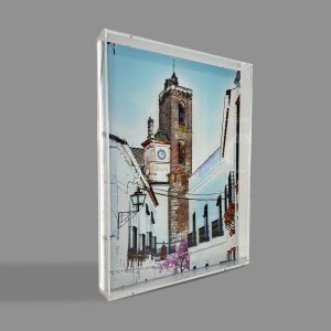 Urna de metacrilato a medida para bastidor
