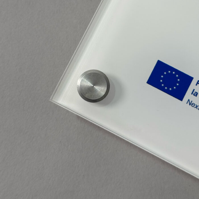 Placa Identificativa Subvención Oficial en metacrilato - Imagen 3